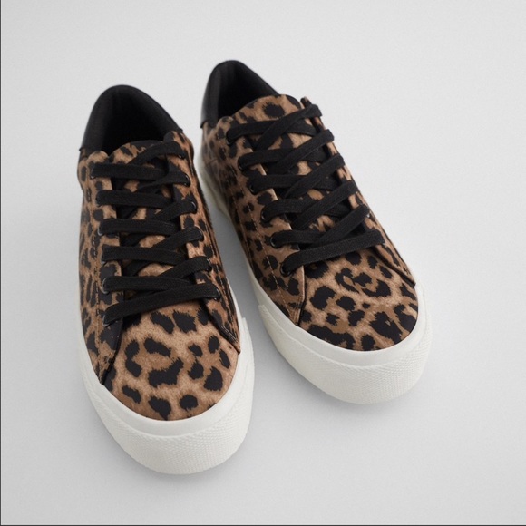 Zara Animal Print Sneakers - Leopard - Picture 1 of 7